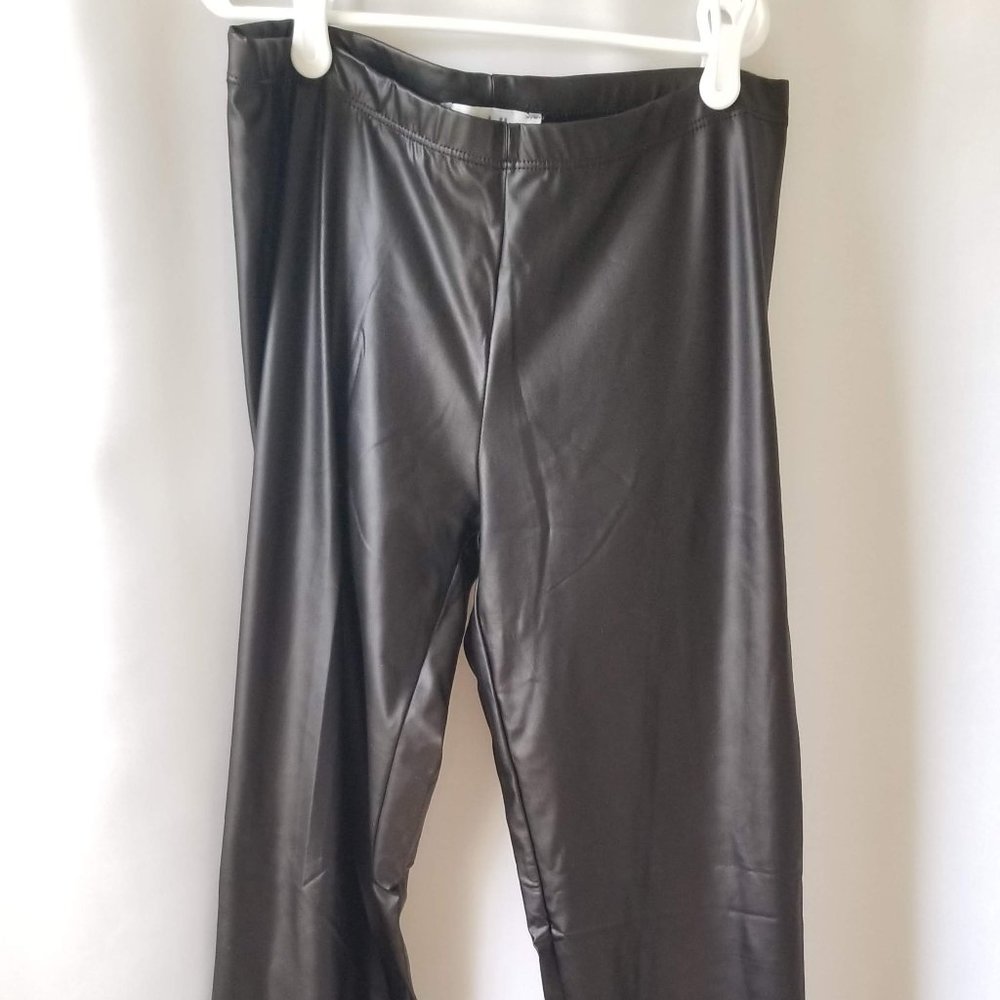 Charlotte Russe Black Liquid Leggings